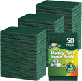 SCRUBIT Scouring Pads - Heavy Duty Scrub Pads for Cleaning Dishes - Non-Scratch - Reusable - Green
