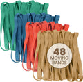 kitchentoolz 48 Pack Mover Bands – Extra Large Rubber Bands for Furniture & Moving Blankets