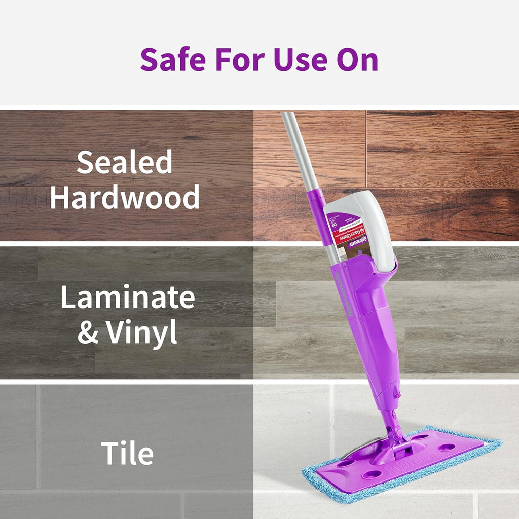 Rejuvenate Click N Clean Multi-Surface Spray Mop All-in-One Kit Cleans and Revitalizes Floors, 1