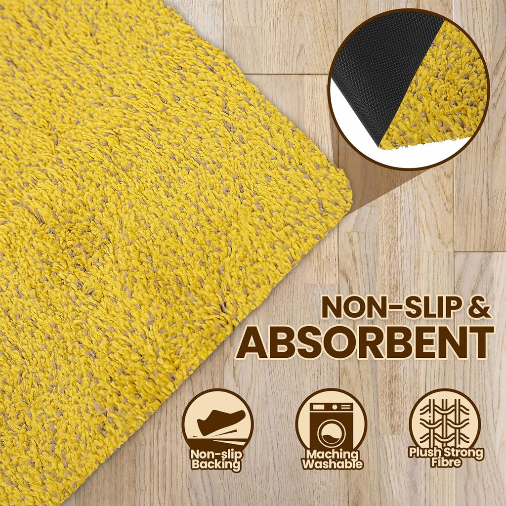 Premium Microfiber Indoor Door Mat – 24"x36" Washable Entry Mat, Non-Slip, Waterproof Backing