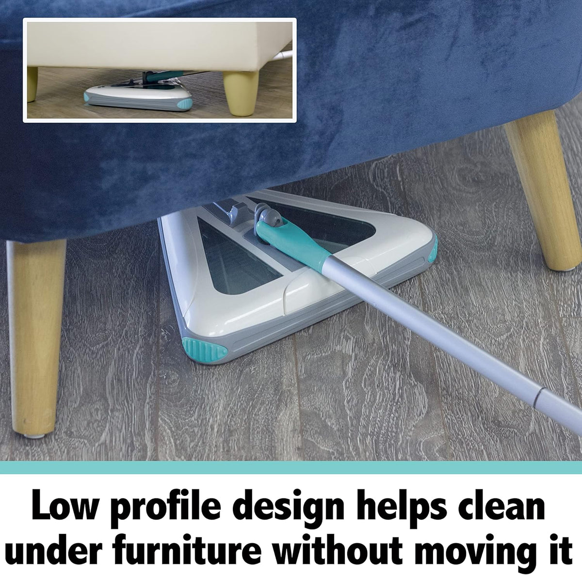 Zippi Sweeper Standard - 2025 New and Improved Lightweight Sweeper, Perfect for Short Carpet