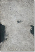 NANKAI Minimalist Art Hand Painted Black and Gray Abstract Oil Painting Canvas Wall Art 36x24 Inch