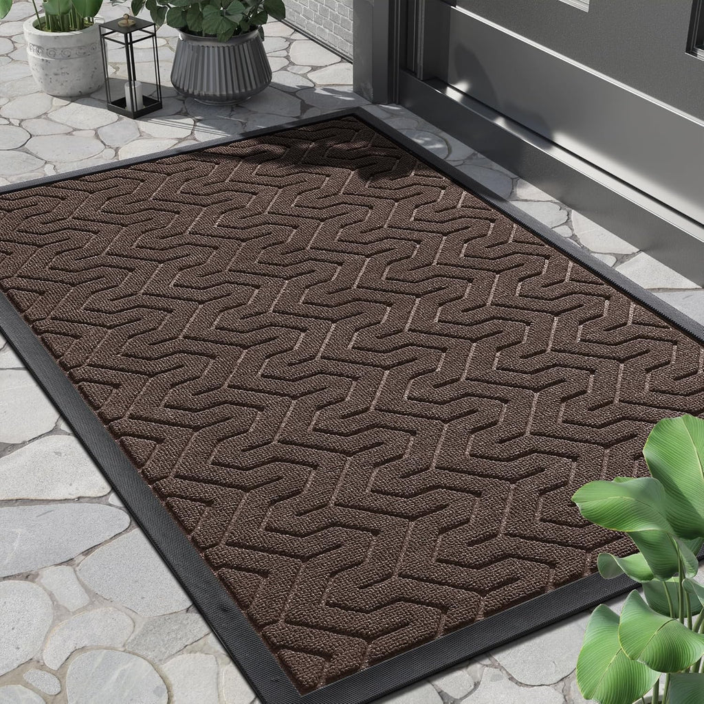 Yimobra Large Door Mat Outside Entrance 36x24, Waterproof Heavy Duty Outdoor Mats for Front Door
