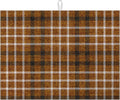 Brown Plaid Dish Drying Mat for Kitchen Counter Microfiber Absorbent Dish Kitchen Drying Mat
