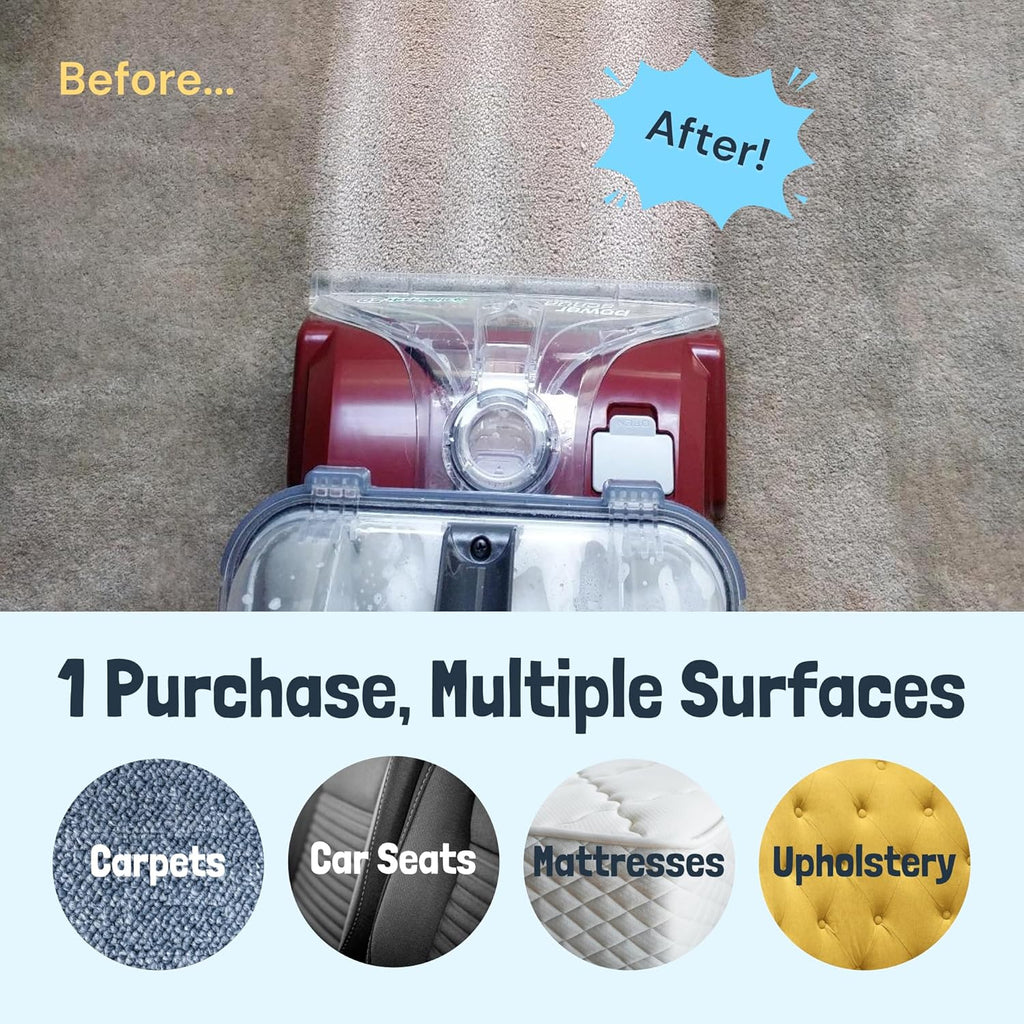 Sunny & Honey Carpet Cleaner Solution - 32 Fl Oz, Fresh Summer Scent - Rug Shampoo & Upholstery