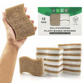UCCO Eco Friendly Biodegradable Kitchen Sponges 12 Pack – Natural Compostable Cellulose with
