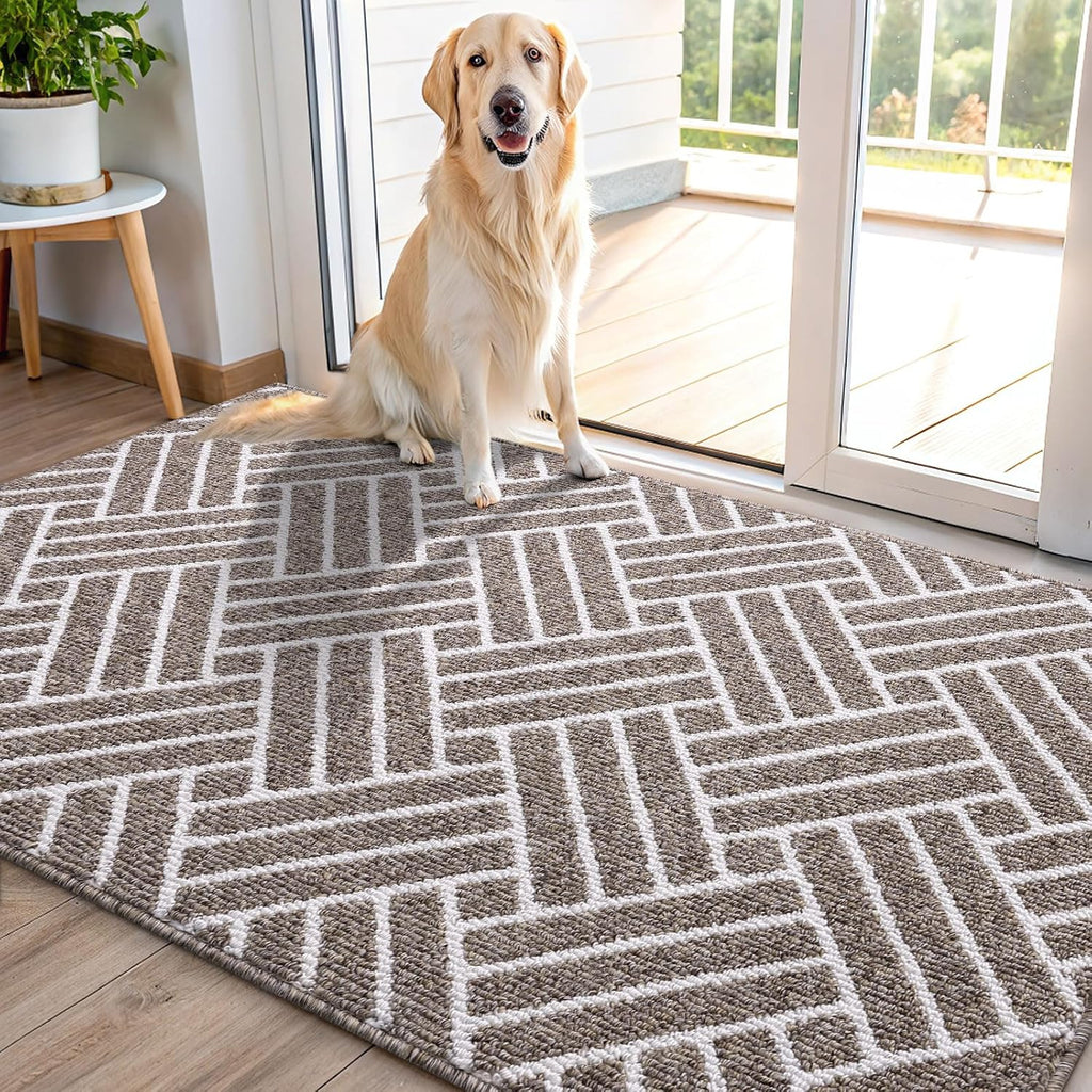OLANLY Indoor Door Mat, 48x32 Inch, Dirt Resistant and Absorbent, Non-Slip Rubber Backing Floor