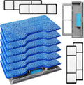 KEEPOW Reusable Mop Replacement Pads Compatible with Shark Vac Mop VM252 VM200 VC205 VM250 VM190