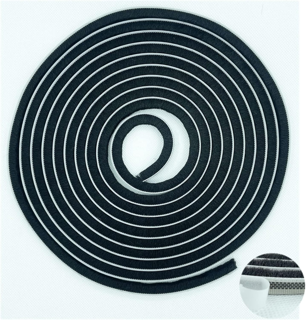Weather Stripping Brush for Sliding Windows/Doors Frame Side,Pile Self Adhesive Weatherstrip Seal