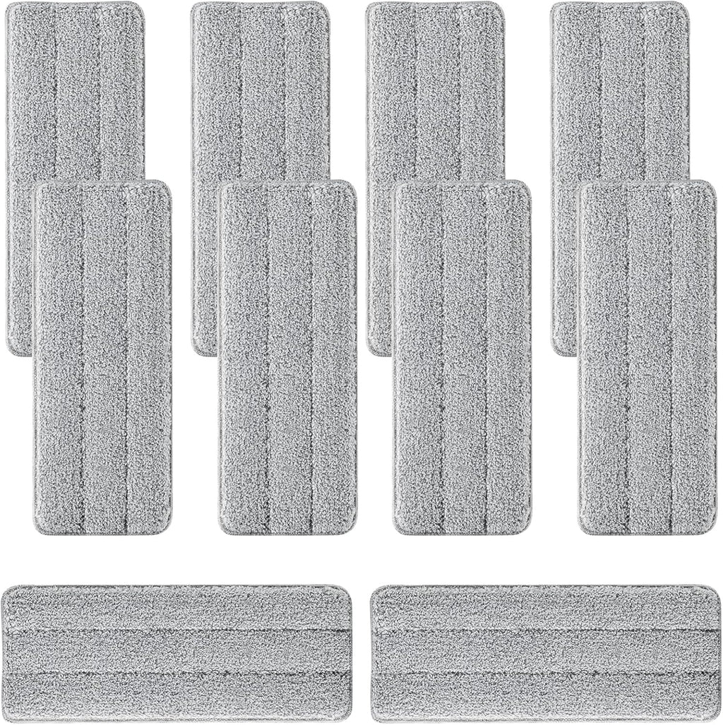10Pcs Joymoop Mop Replacement Pads, 13 * 4.9'' Universal Mop Pads Mop Head Refills Washable Wet