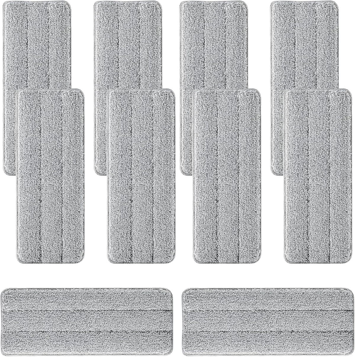 10Pcs Joymoop Mop Replacement Pads, 13 * 4.9'' Universal Mop Pads Mop Head Refills Washable Wet