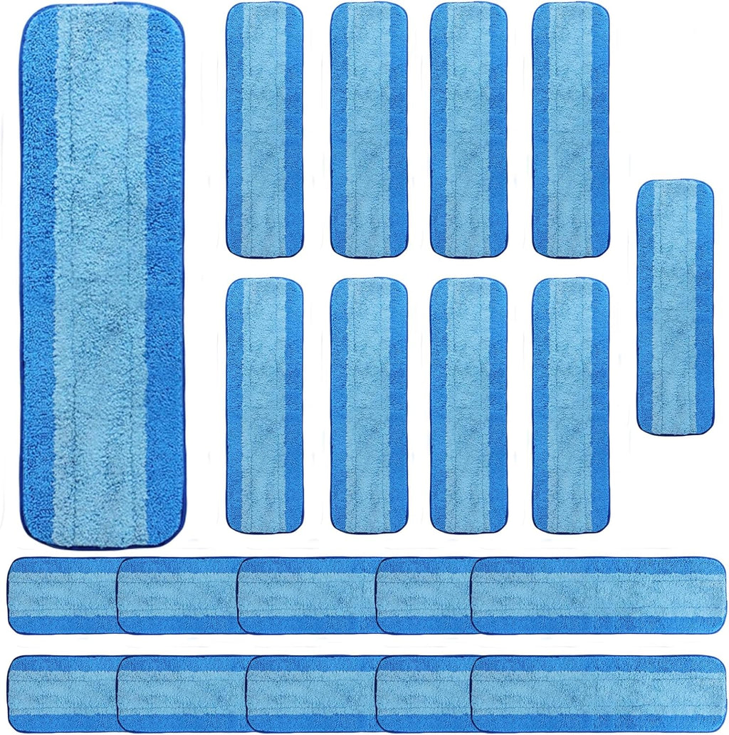 20 Pack Microfiber Cleaning Pads for Bona Mop, Reusable Microfiber Mop Pads for 18 Inch Mop