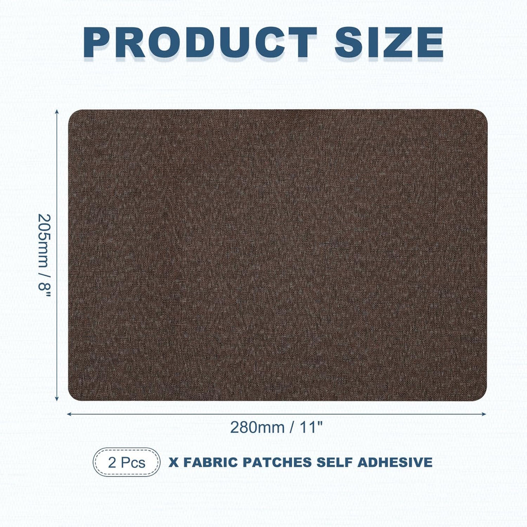 PATIKIL 8x11 Inch Linen Repair Patches, 2Pcs Self-Adhesive Fabric Patch for Sofas Tote Bags