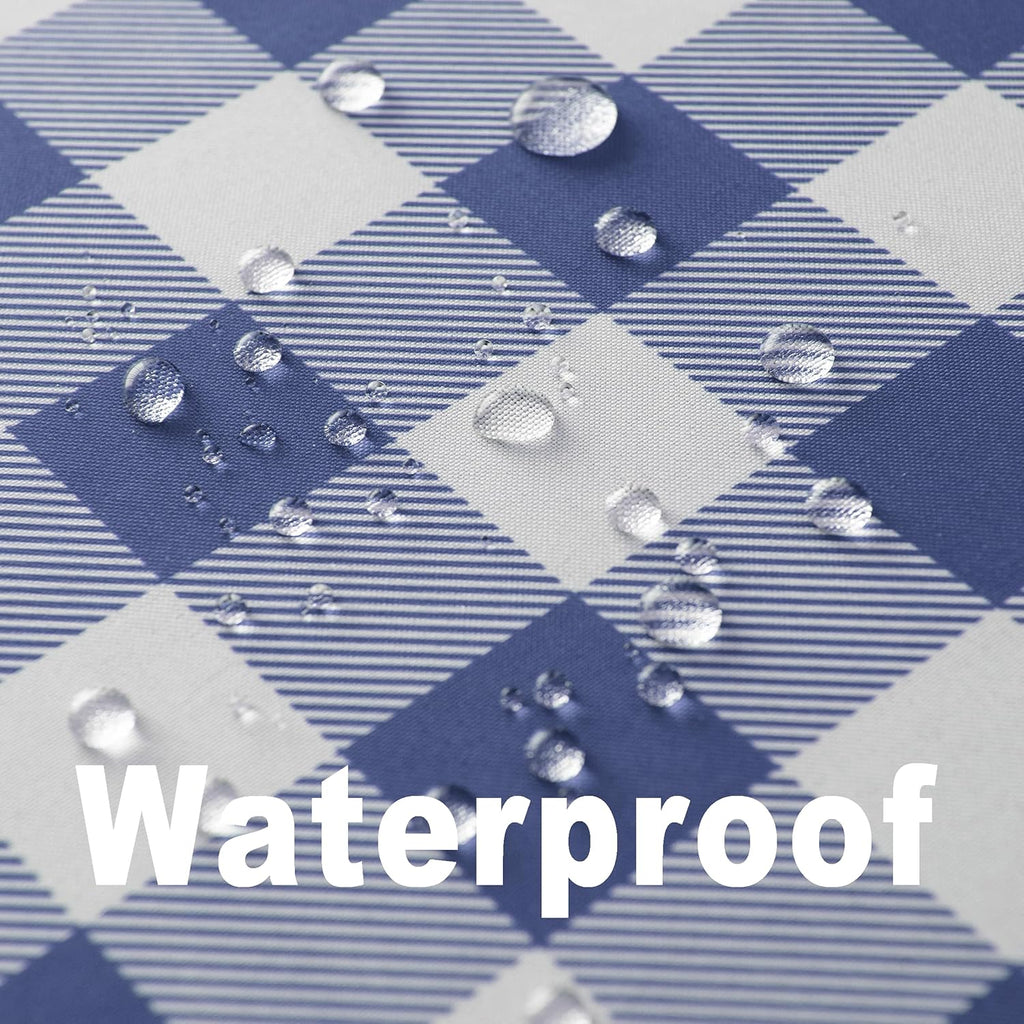 Classic Gingham Buffalo Tablecloth Fabric - Oblong 58x144 Inch Water Proof Checkered Table Cloth