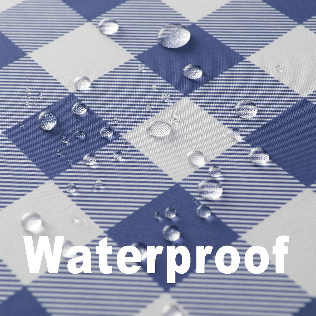 Classic Gingham Buffalo Tablecloth Fabric - Oblong 58x144 Inch Water Proof Checkered Table Cloth