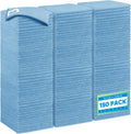 HOMEXCEL Blue Microfiber Cleaning Cloth 150 Pack, 12.5 x 12.5 inch Microfiber Towels for Cars