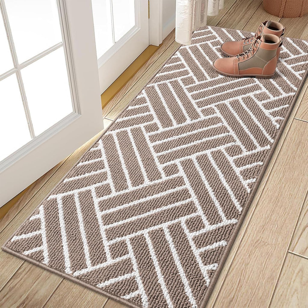 OLANLY Runner Indoor Door Mat, 47x23 Inch, Dirt Resistant and Absorbent, Non-Slip Rubber Backing