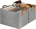GRANNY SAYS Storage Baskets for Shelves, Closet Organizer Bins, Clothes Storage Bins with Metal