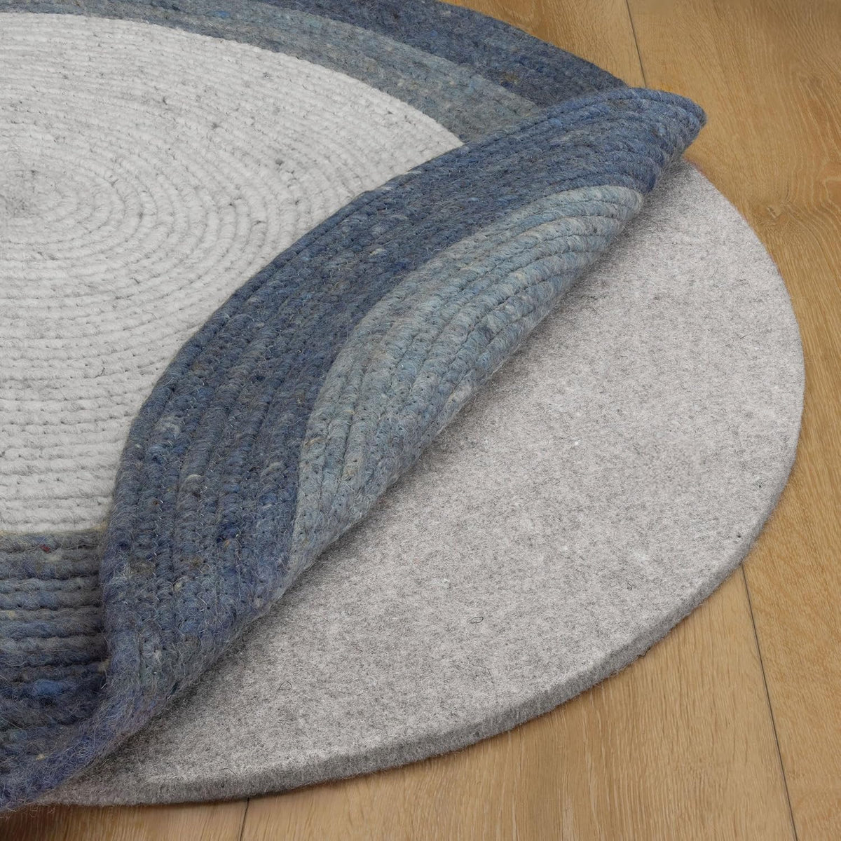 RUGPADUSA - Eco-Plush - 8' Round - 3/8" Thick - 100% Felt - Extra Cushioned Rug Pad - Available in