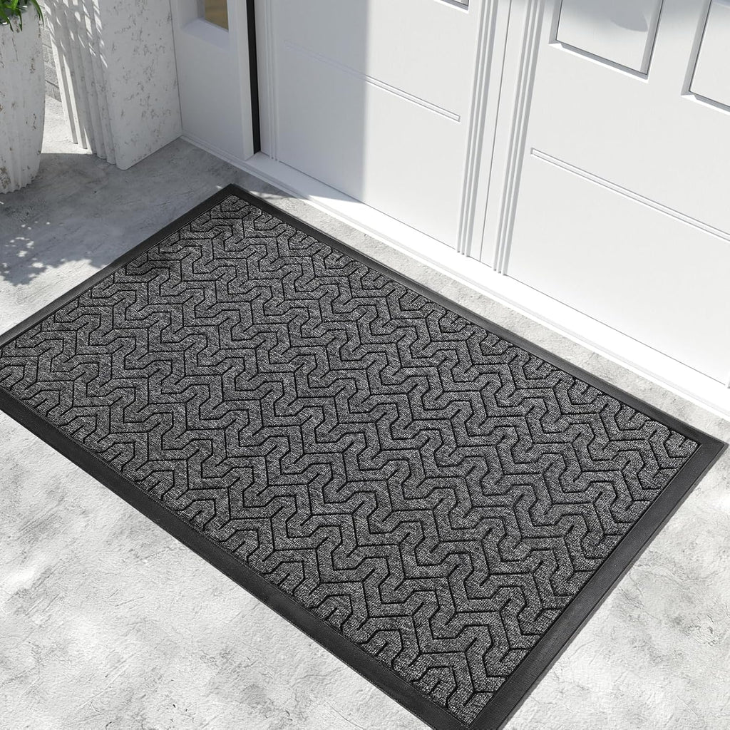 Yimobra Extra Large Door Mat Outside Entrance 60x32, Waterproof Heavy Duty Outdoor Mats for Front