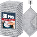 Navona 30 Pcs New Upgrade Steel Wire Dishcloth,Double-Layer Steel Wire Cleaning Cloth,Powerful