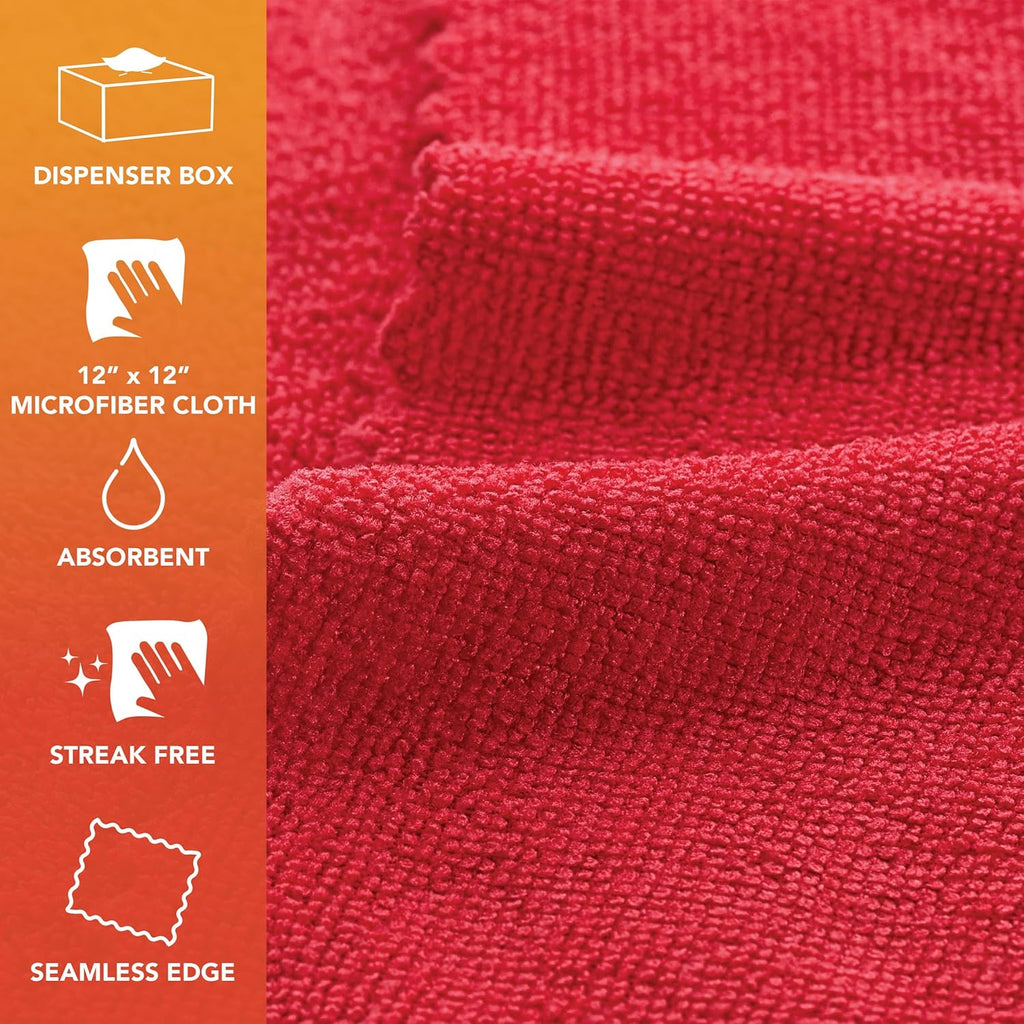 Arkwright Smart Rags in Box - (Bulk Case of 400) Lint Free Microfiber Cleaning Cloth, Scratch &