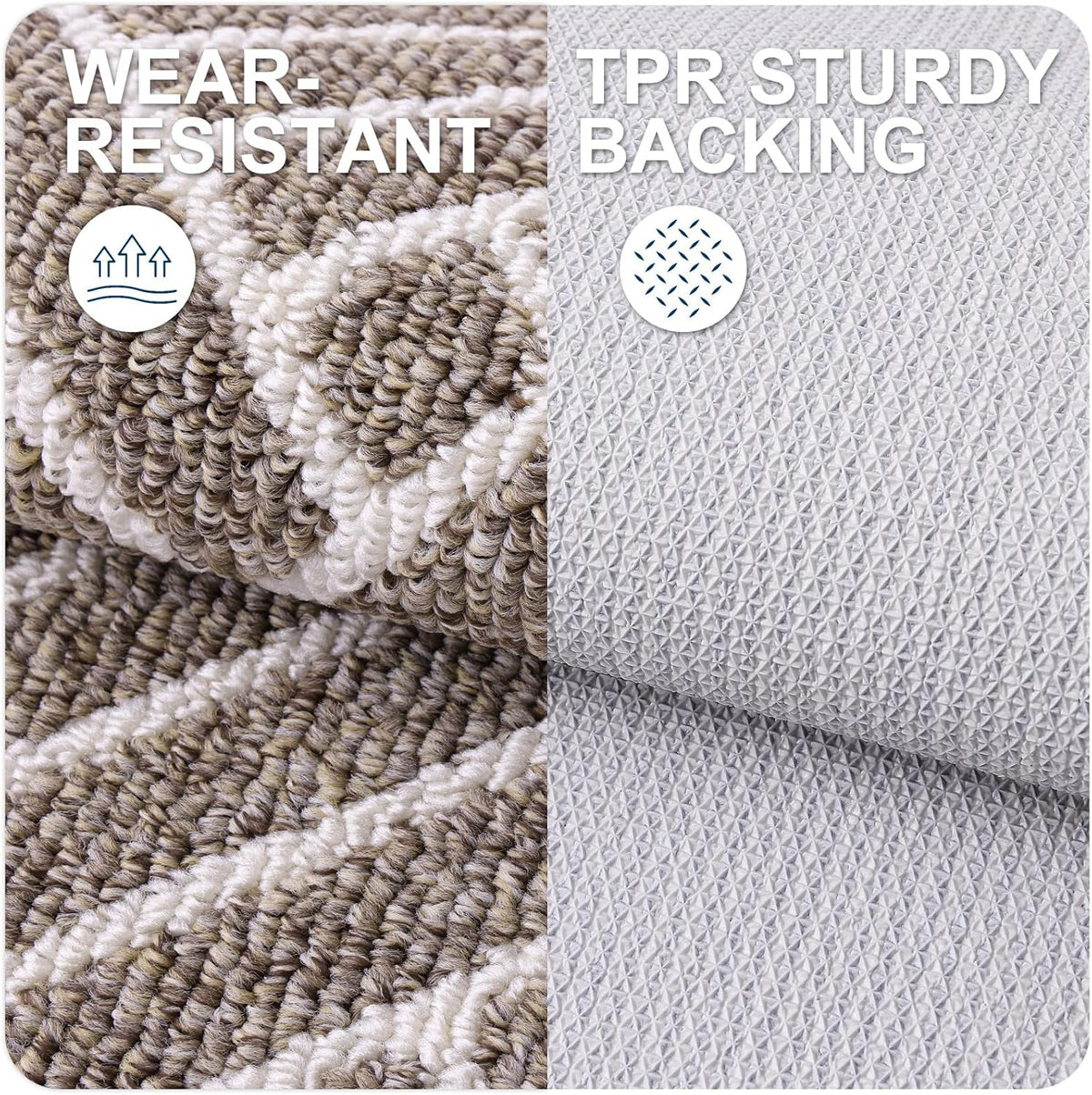 OLANLY Indoor Door Mat, 48x32 Inch, Dirt Resistant and Absorbent, Non-Slip Rubber Backing Floor