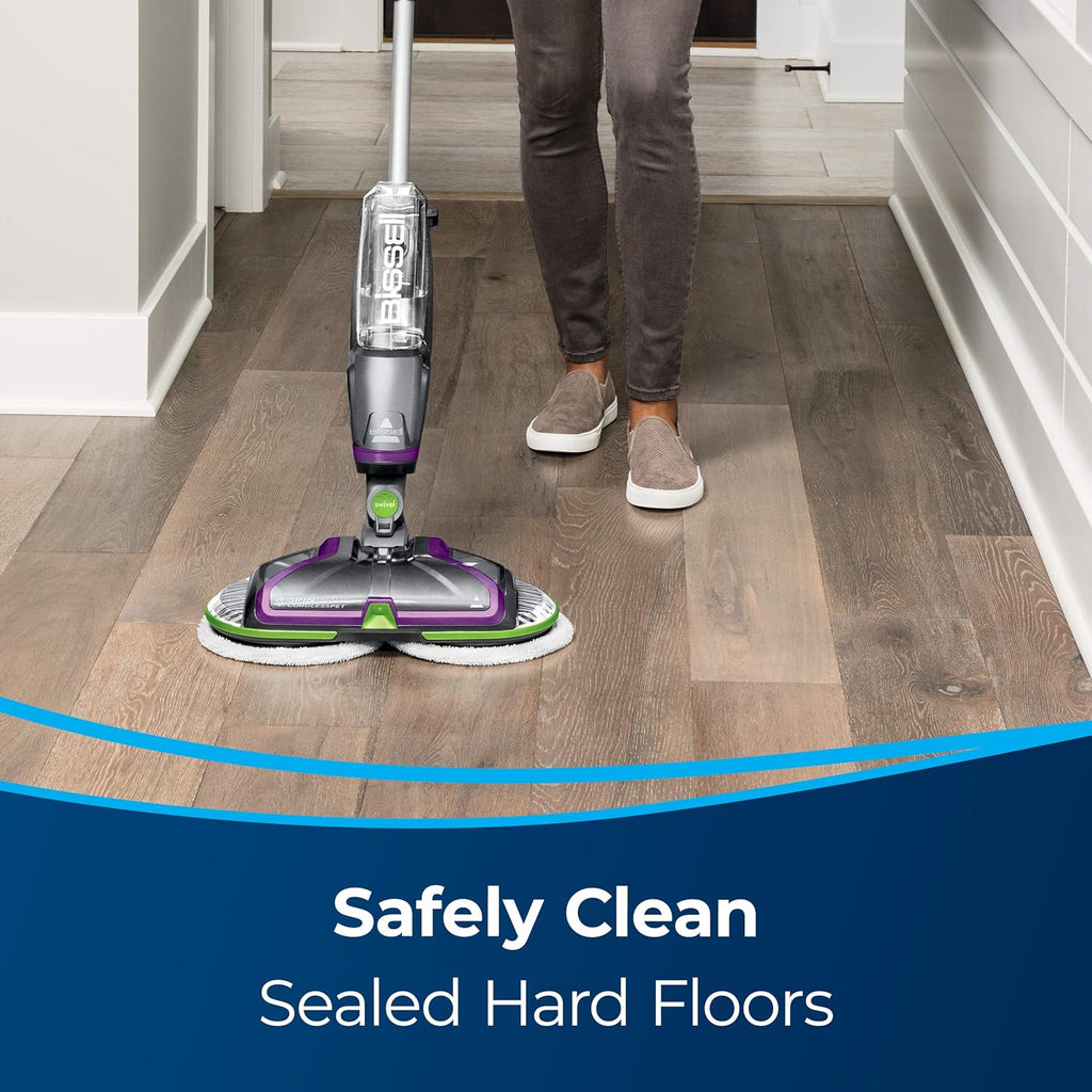 BISSELL® Spinwave Cordless Pet Hard Floor Spin Mop Cleaner 18V with washable mop pads for sealed
