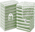 JOYMOOP Microfiber Cleaning Cloths – 18 Pack, 10" x 10", Green – Reusable, Lint-Free, Super