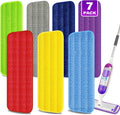 7 Count Reusable Microfiber Mop Pads for Swiffer PowerMop - MEXERRIS Microfiber Wet Pads Refills
