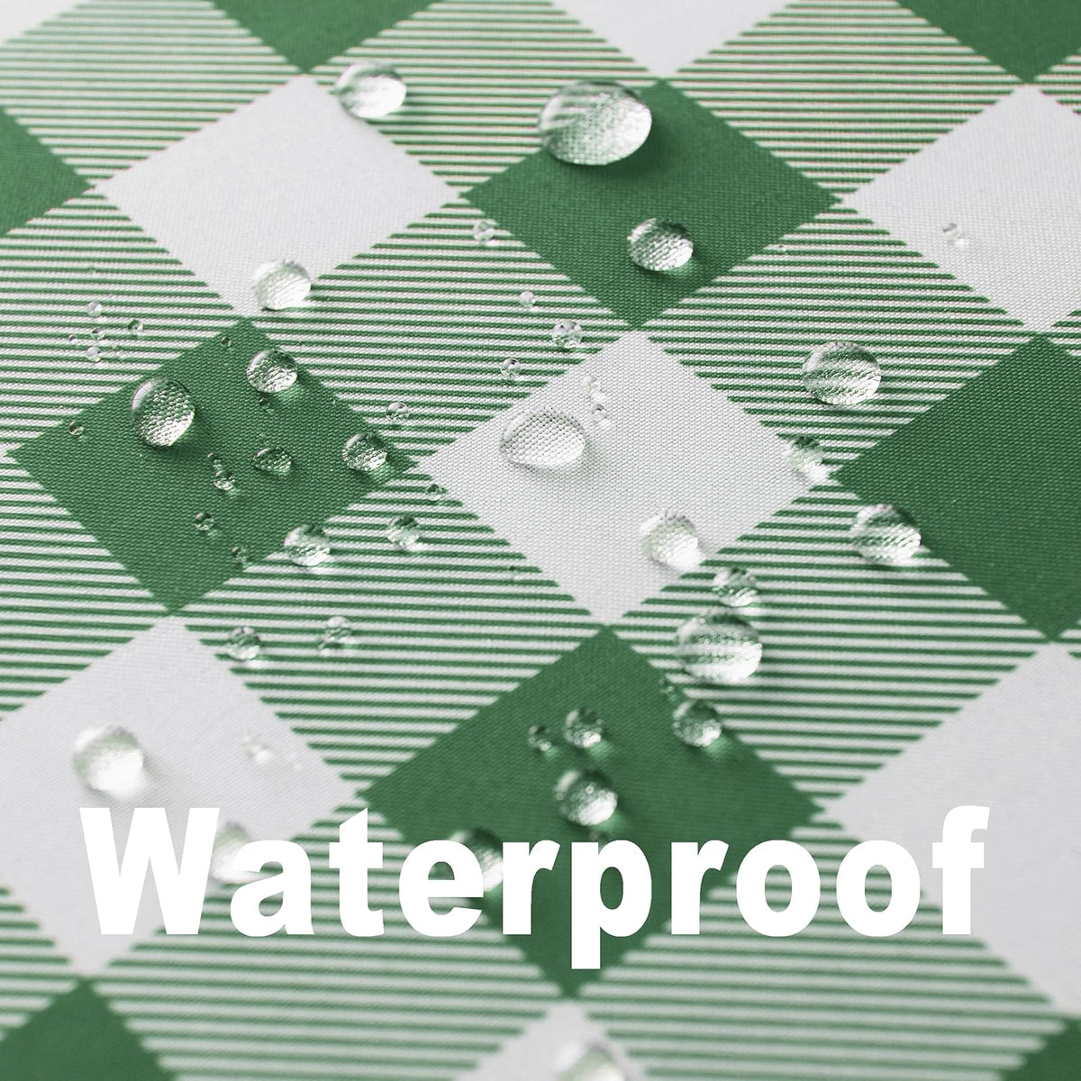Classic Gingham Buffalo Tablecloth Fabric - Oblong 58x144 Inch Water Proof Checkered Table Cloth