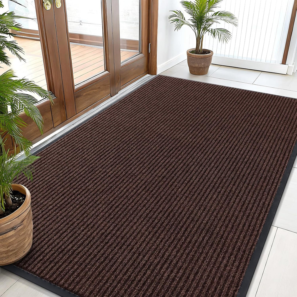 OLANLY Front Door Mat Indoor Outdoor Entrance, Waterproof Heavy Duty Doormat, Fade Resistant, Low