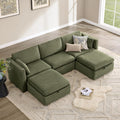 CHITA Oversized Modular Cloud Sectional Fabric Sofa Set, FSC Certified U Shaped Couch Reversible