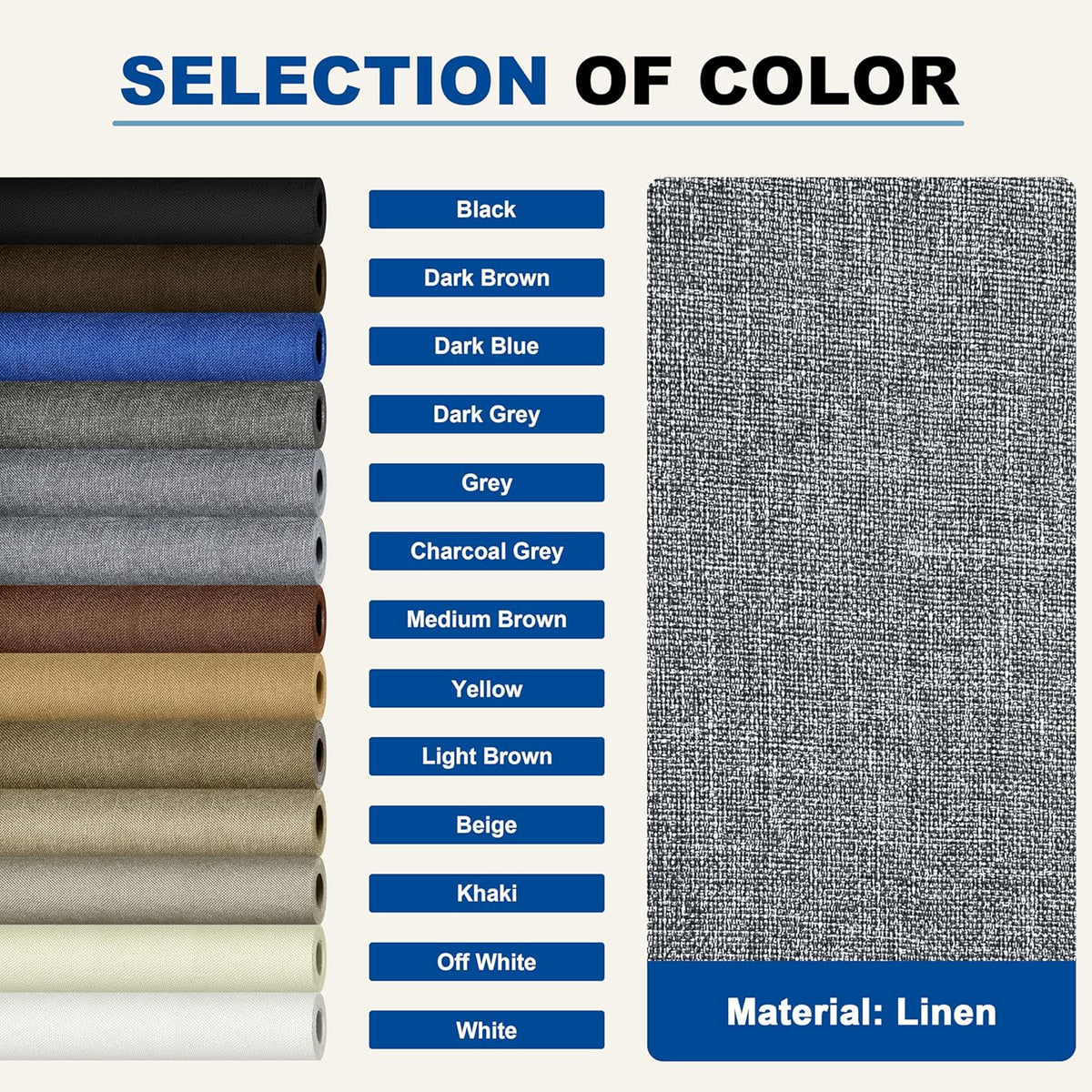 KING MOUNTAIN Linen Repair Patches, Self-Adhesive Fabric Patches, 4 X 63 inch Extra Size, Multi