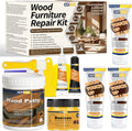 Wood Repair Kit, Wood Furniture Repair Kit, Wood Filler, Wood Putty and Beeswax- Repair Stains