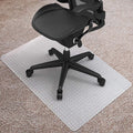 Kuyal Desk Chair Mat for Carpet, 30'' x 48'' Rectangle Transparent Mats for Chairs Good for Desks
