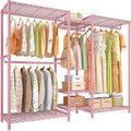 Raybee Clothing Racks for Hanging Clothes Heavy Duty Clothes Rack Load 750LBS clothes rack, 77" H x