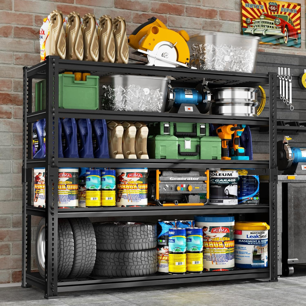 Storage Shelves Heavy Duty, 48" L x 18" W x 72" H Garage Wire Shelving Unit Loads 2800LBS, 5-Tier