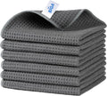 MR.SIGA Waffle Pattern Cleaning Cloths, Reusable Absorbent Microfiber Cleaning Cloths, Lint Free