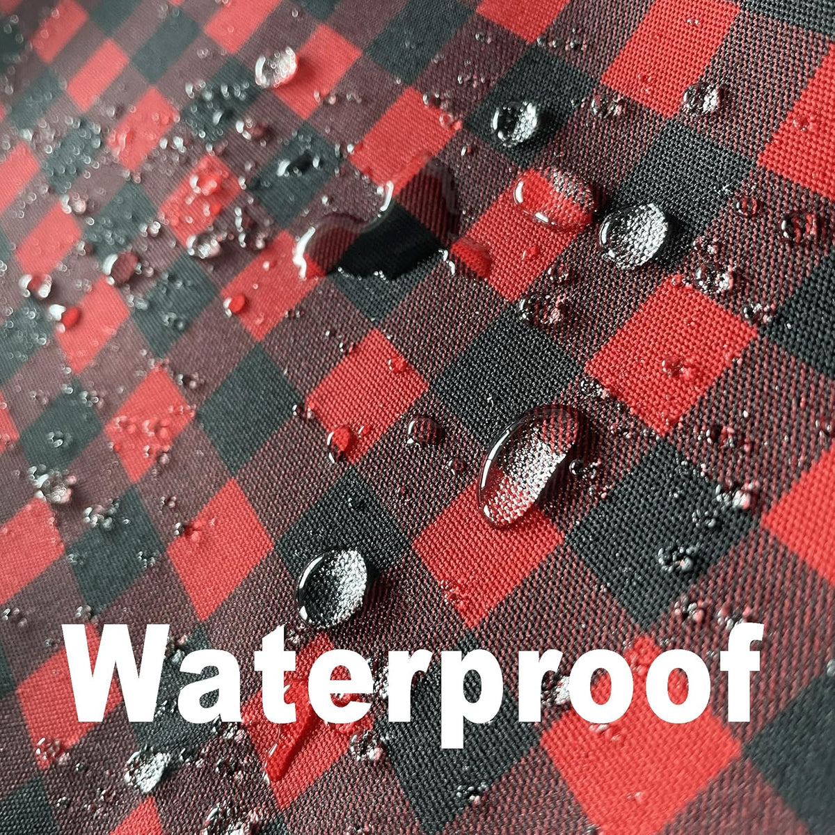 Classic Gingham Buffalo Xmas Tablecloth Fabric - Oblong 58x144 Inch Water Proof Checkered Table