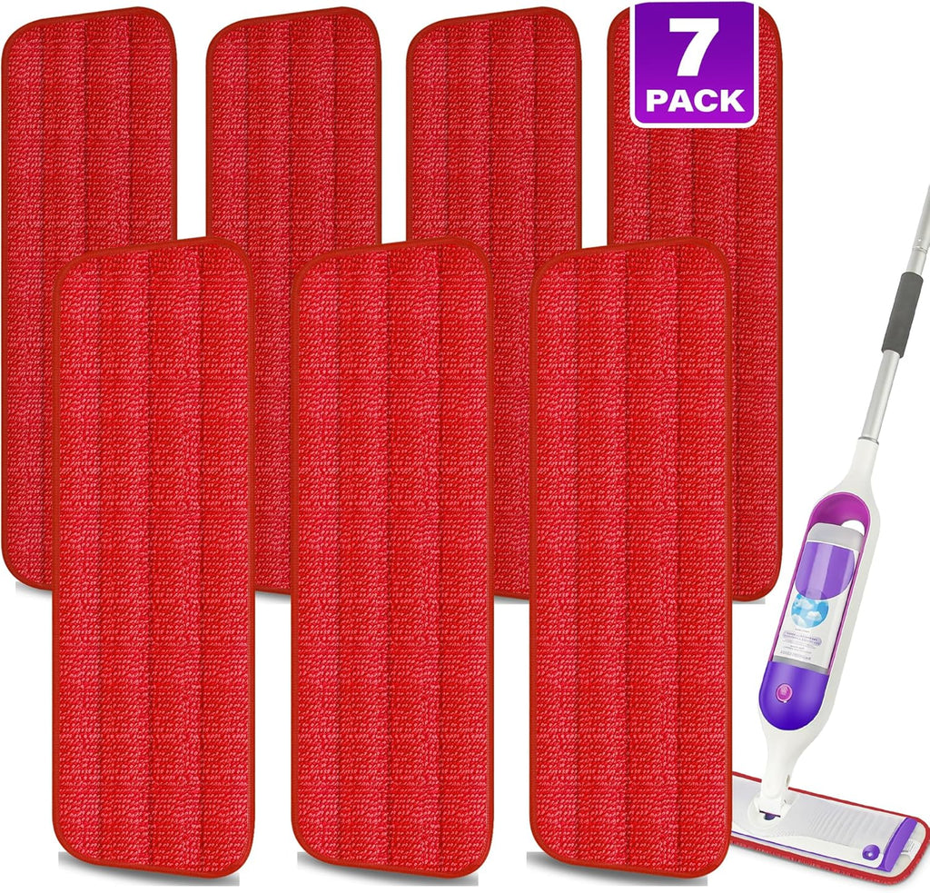 7 Count Reusable Mop Pads for Swiffer PowerMop - MEXERRIS Microfiber Wet PowerMop Pads Refills