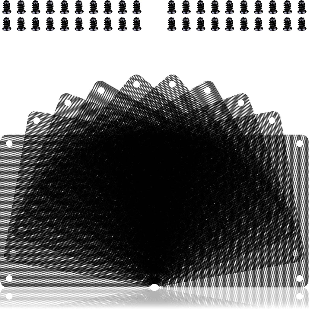 140mm Fan Dust Filter PC, 10Pack PVC Computer Dust Filter Mesh Dustproof Case Cover PC Cooler Fan