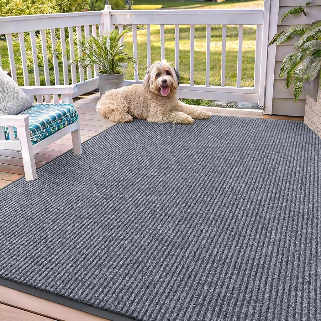 OLANLY Front Door Mat Indoor Outdoor Entrance, Waterproof Heavy Duty Doormat, Fade Resistant, Low
