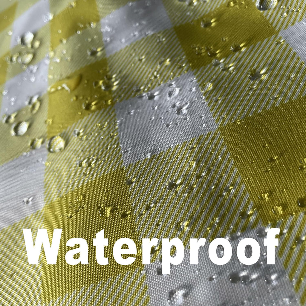 Classic Gingham Plaid Tablecloth Fabric - Rectangular 58x102 Inch Water Resistant Checked Table