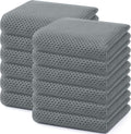 Homaxy 100% Cotton Waffle Weave Kitchen Dish Towels, Ultra Soft Absorbent Quick Drying Cleaning
