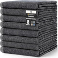 Homaxy Premium Kitchen Towels(18”x 28”, 8 Pack), Large Cotton Kitchen Hand Towels, Flat and Terry
