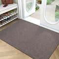 LUMI Large Indoor Door Mat, 36"x56" Non Slip Rubber Backing Entrance, Easy Clean Low Profile Ultra