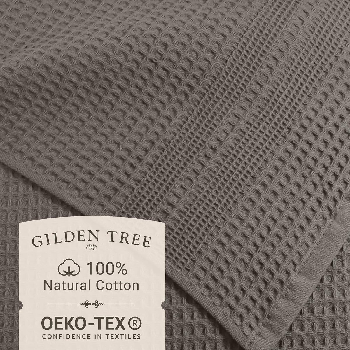 GILDEN TREE Waffle Towels for Bathroom, 100% Cotton Quick Dry Towel, Waffle Bath Towels Large