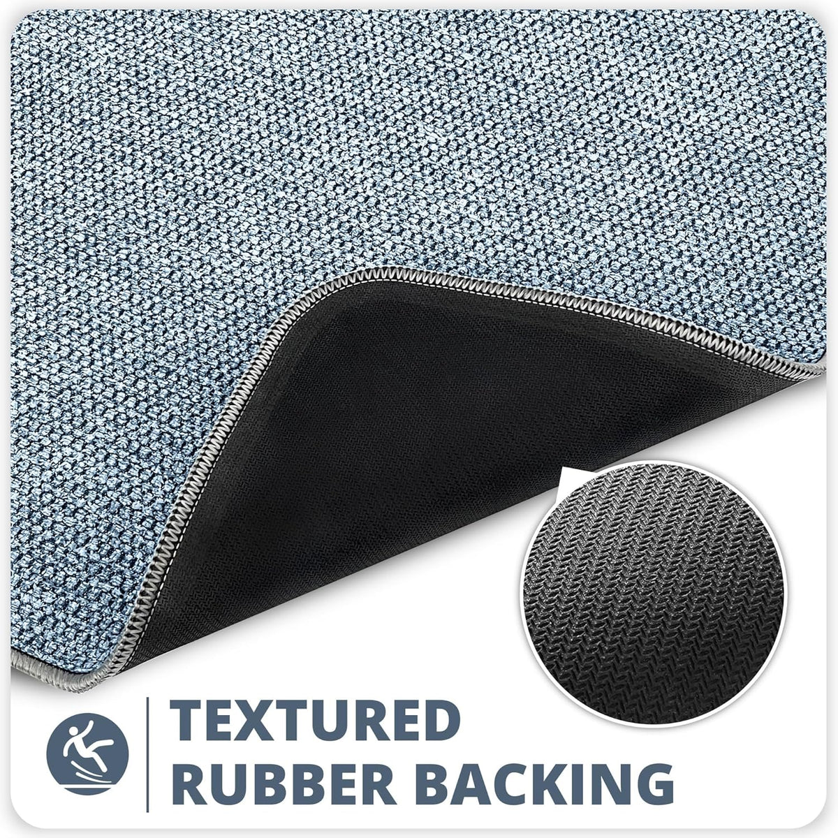 Bathroom Rugs Set 2 Pieces,Thin Bathroom Mats,Toilet Rugs,Quick Dry,Non-Slip,Machine Washable,Low