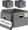 DECOMOMO Storage Bins for Shelves Robust Fabric Closet Bins for Shelves Toy Storage Clothes Books